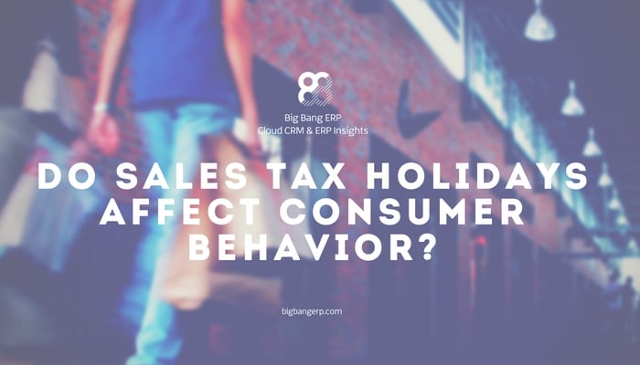 Do Sales Tax Holidays Affect Consumer Behavior?