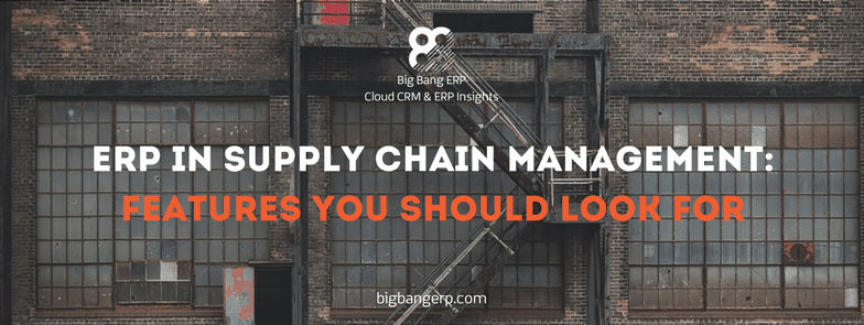 ERP in supply chain management: features you should look for
