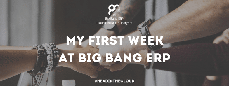 My First Week at Big Bang