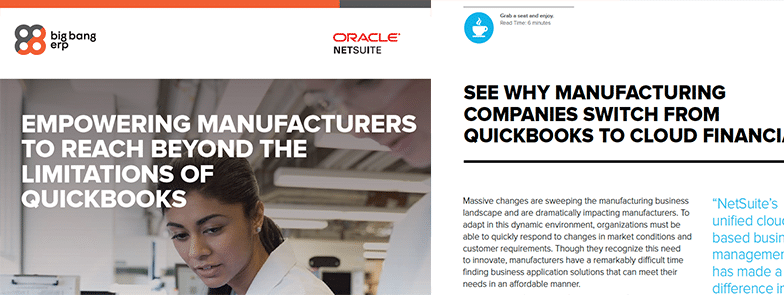 NetSuite: Empowering Manufacturers Beyond QuickBks (Competitive Switch & Manufacturing)