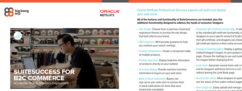 NetSuite: SuiteSuccess for B2C Commerce
