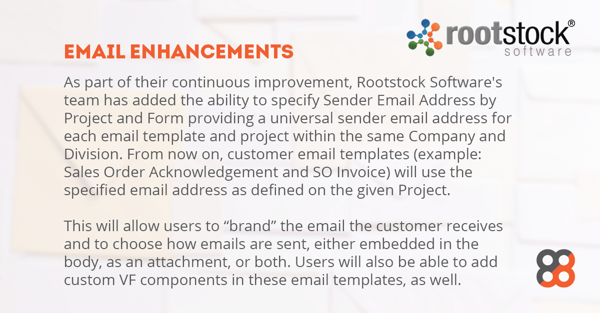 Rootstock Software: Email Enhancements