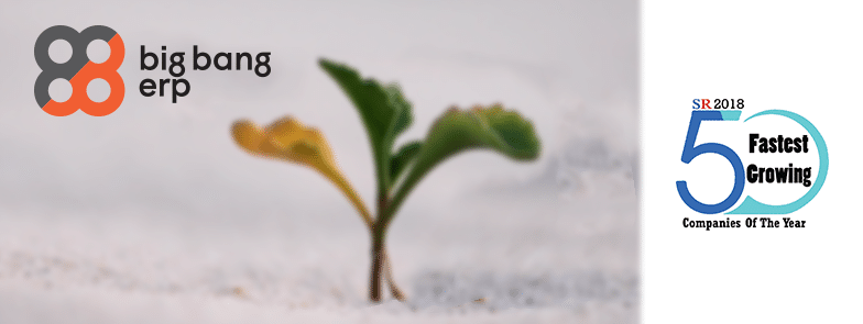 Big Bang ERP shortlisted as one of the 50 Fastest Growing Companies of the year 2018 by The Silicon Review