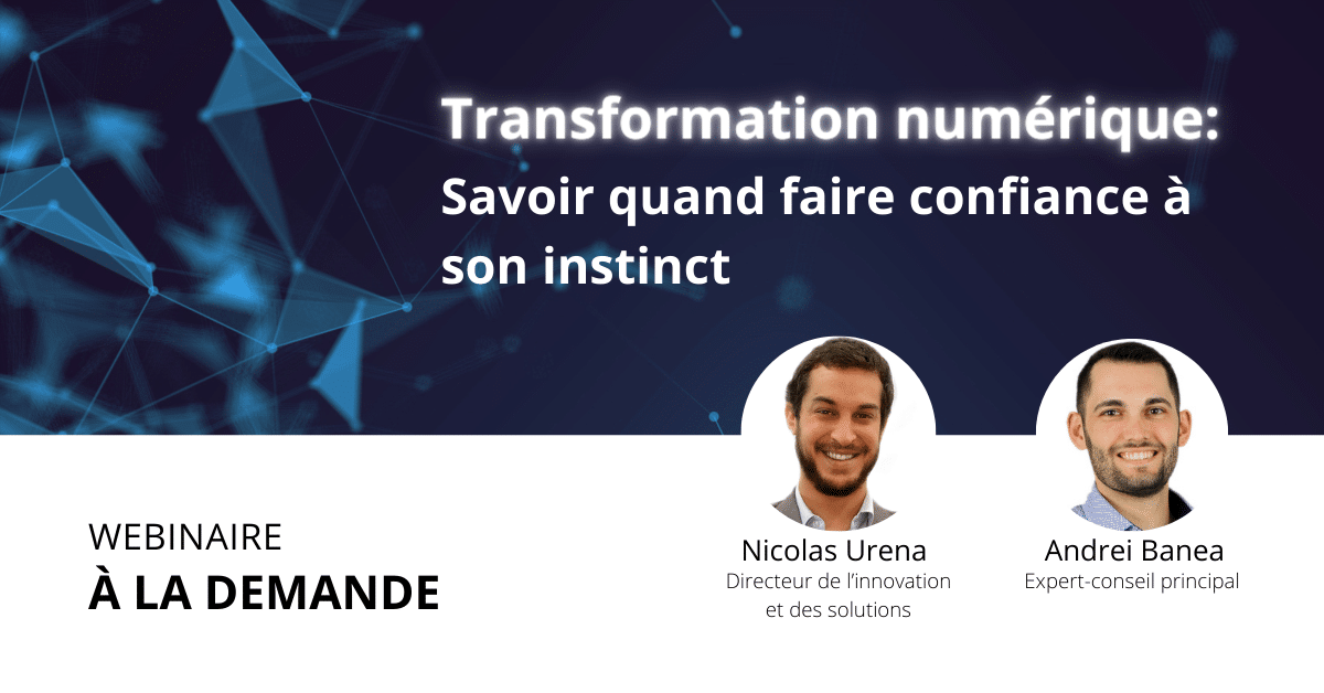 Webinaire à la demande : Transformation numérique