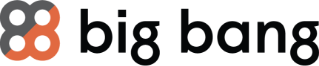 Big Bang colour logo - grey, orange and black