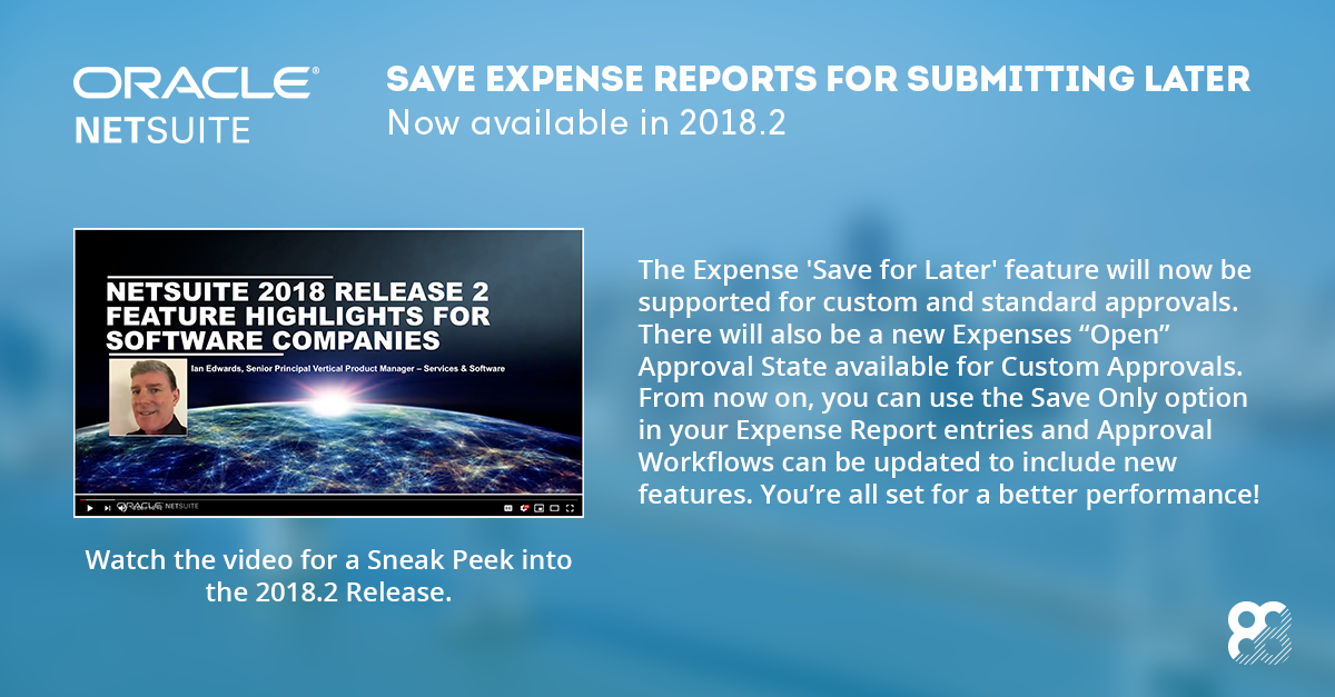 NetSuite: Save Expense Reports for Submitting Later