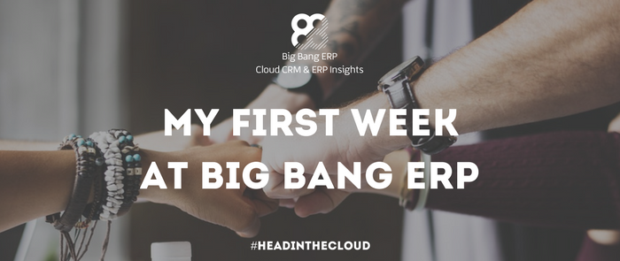 My First Week at Big Bang