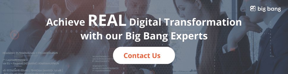 Achieve Real Digital Transformation with our Big Bang Experts