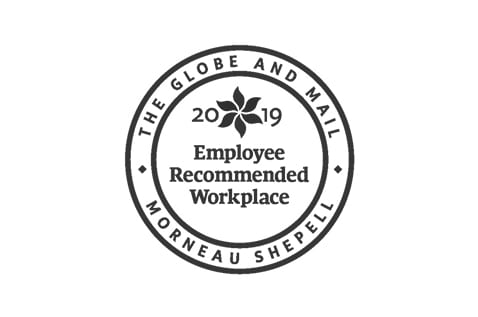 Globe and Mail Employee Recommended Workplace Award 2019