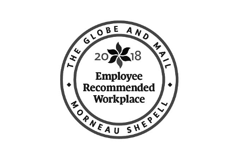 Globe and Mail Employee Recommended Workplace Award 2018