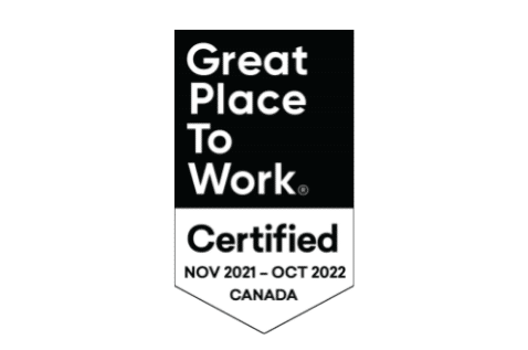 Great Place to Work Certification Badge November 2021 to October 2022