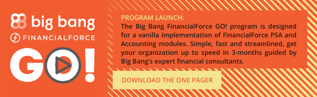 Big Bang FinancialForce Go Program
