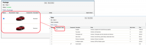 Example of configuration recommendations using Tesla S model as example standard package and autopilot