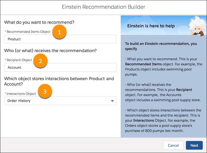 Einstein Recommendation Builder